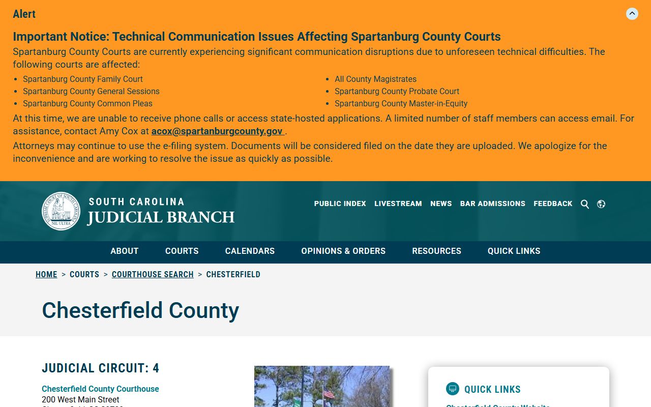 Chesterfield County court records courthouse profile