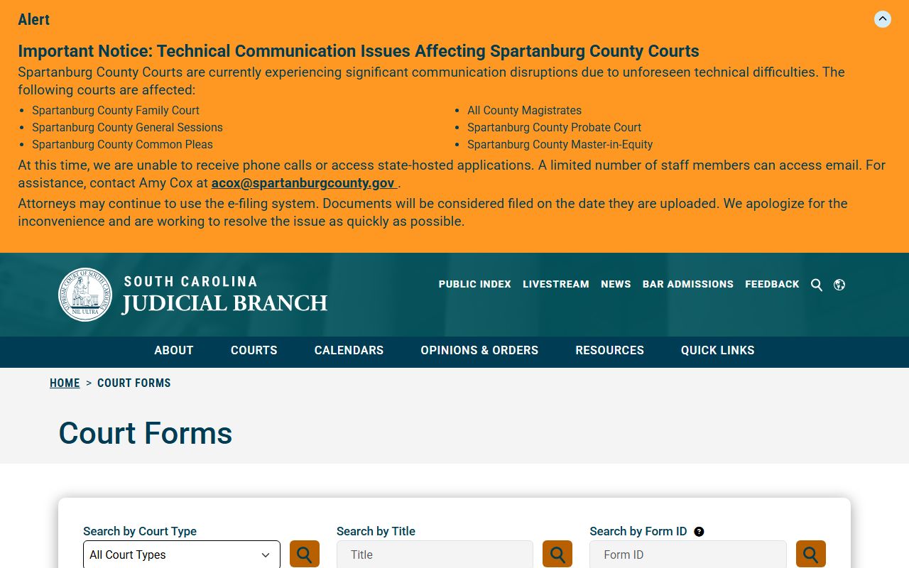 Chesterfield County court records statewide court forms source