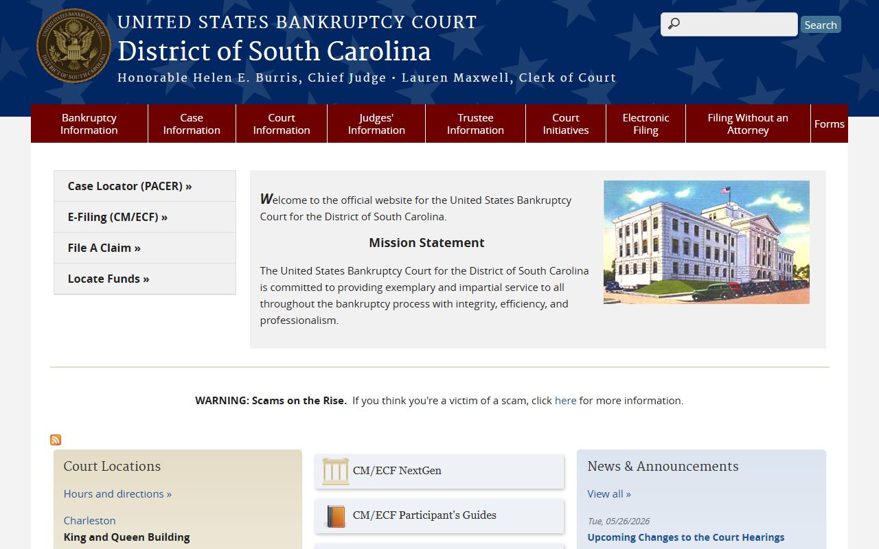 Bankruptcy court records for Chesterfield County residents