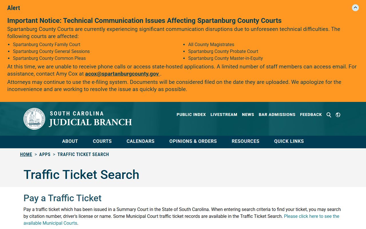 Chesterfield County traffic court records traffic ticket search